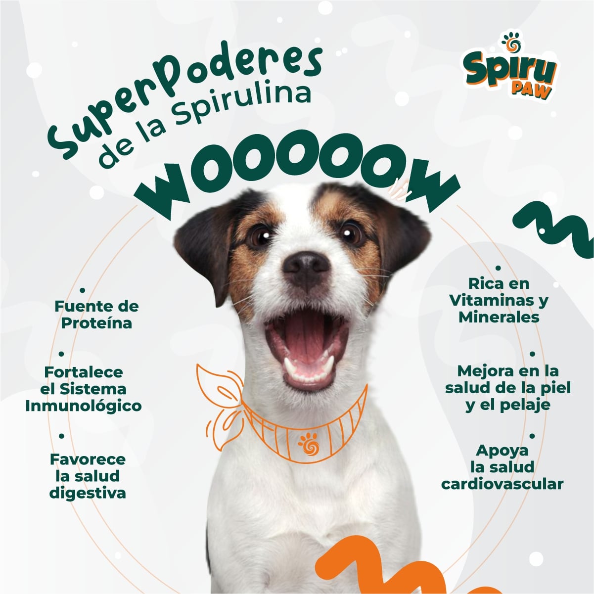 Bocaditos para perros SPIRU PAW a base de Espirulina 227g