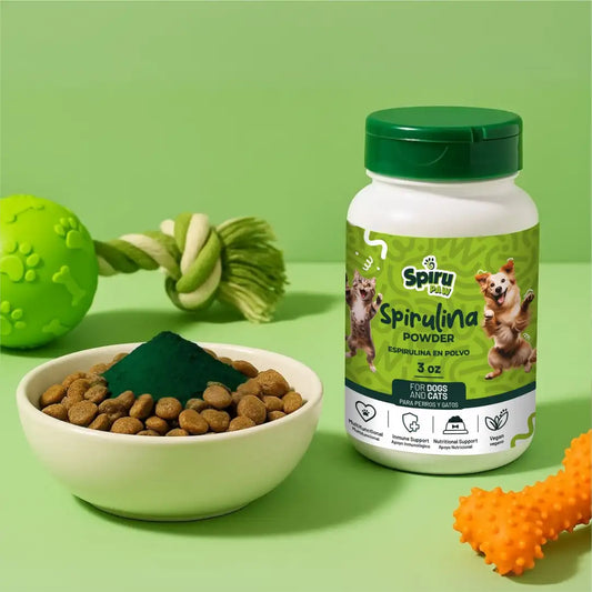 Espirulina en polvo SPIRU PAW para perros y gatos 85g (3oz) + ENVÍO GRATIS EN BOGOTÁ