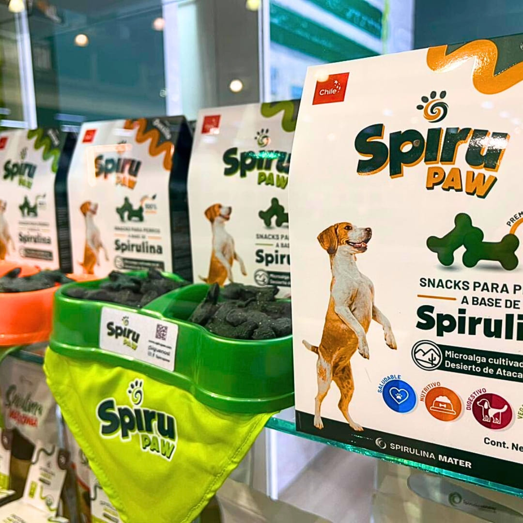 Snack para perros a base de Espirulina SPIRU PAW Aroma Quesillo 180g C/U