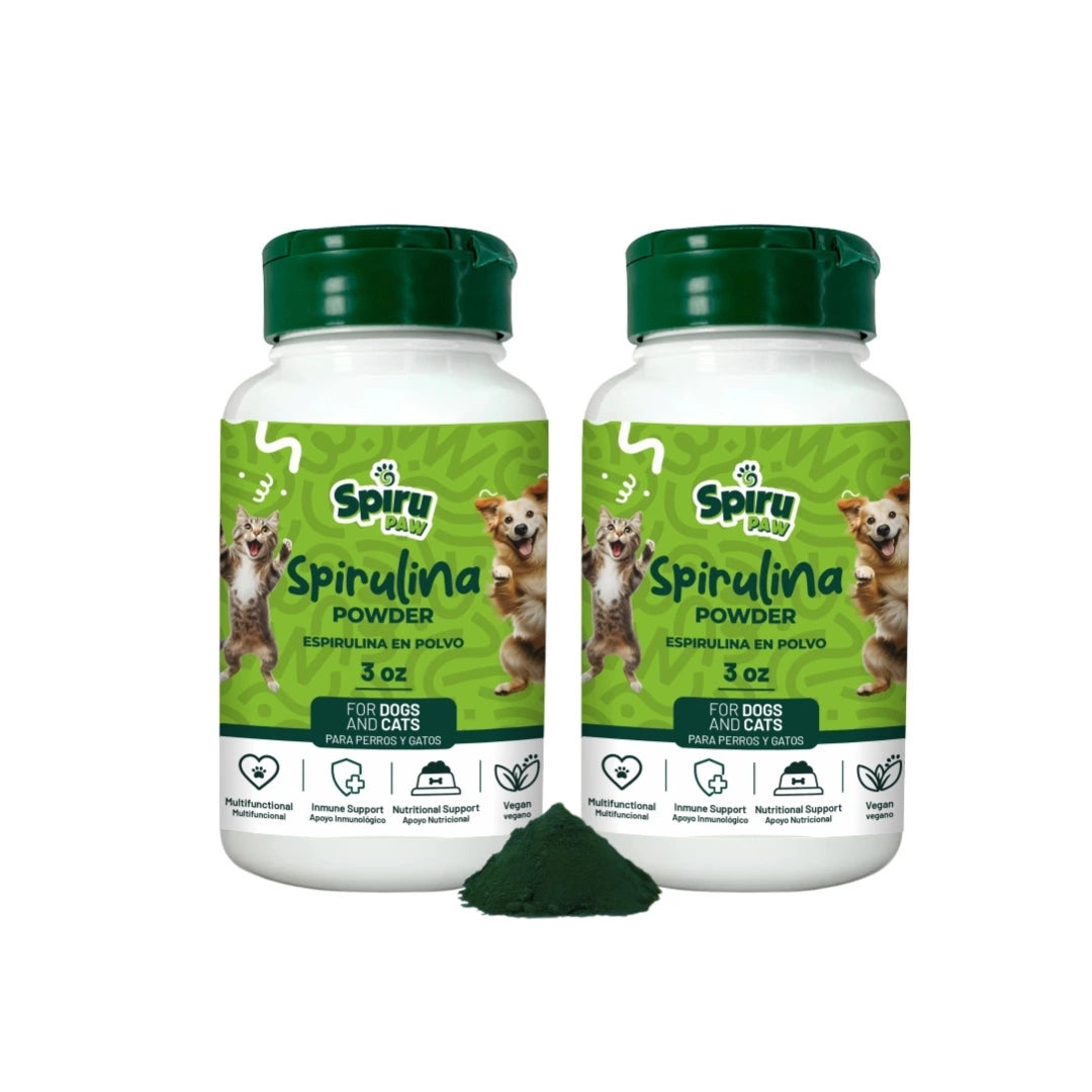 Pack x2 Espirulina en polvo SPIRU PAW para perros y gatos 85g (3oz) + ENVÍO GRATIS EN BOGOTÁ