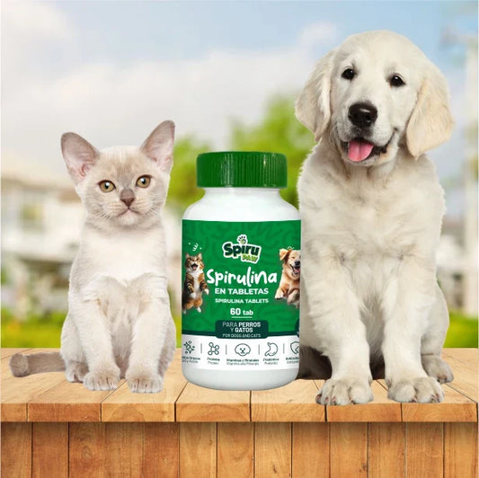 Espirulina en tabletas SPIRU PAW para perros y gatos 60 unidades