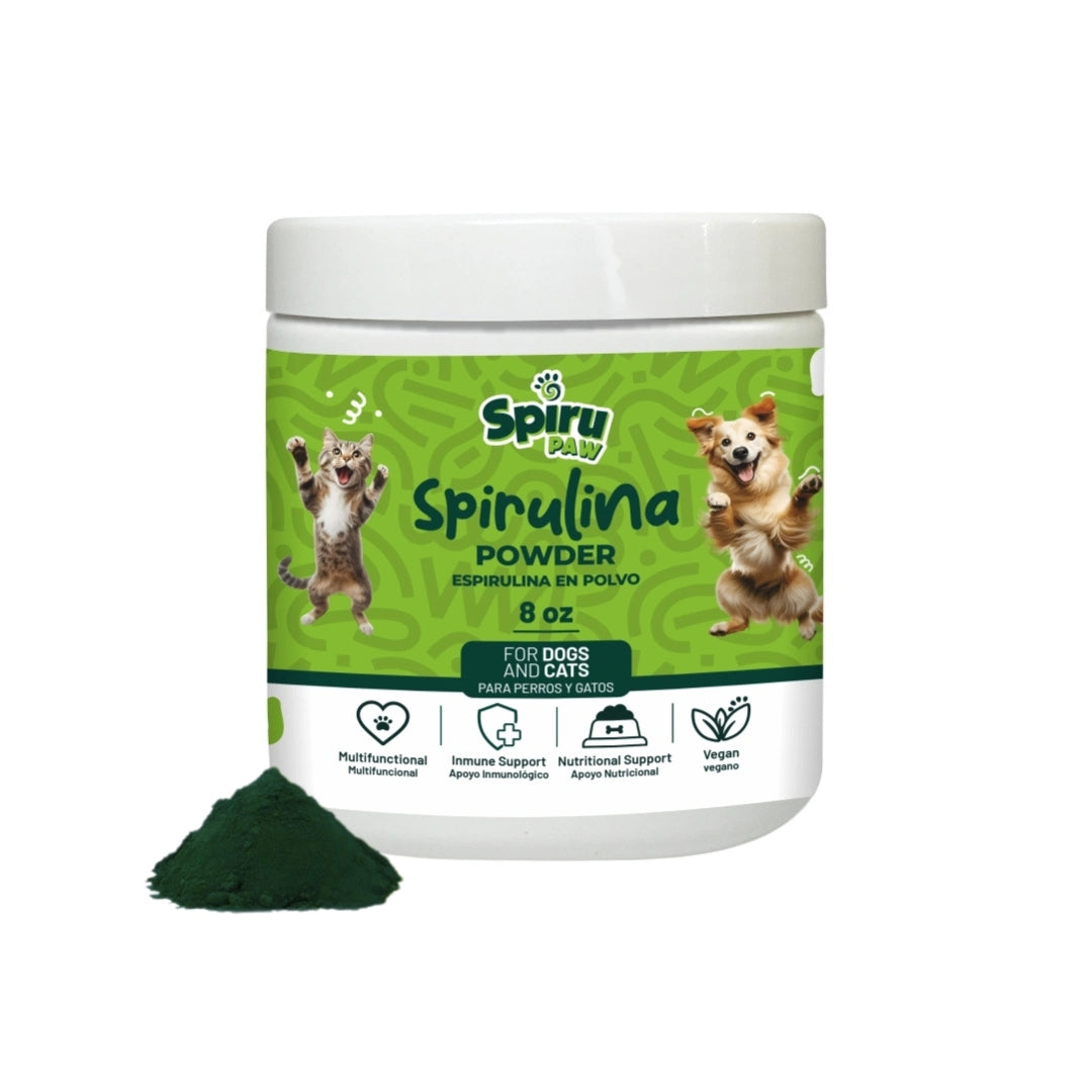Espirulina en polvo SPIRU PAW para perros y gatos 227g + ENVÍO GRATIS A TODO EL PAÍS